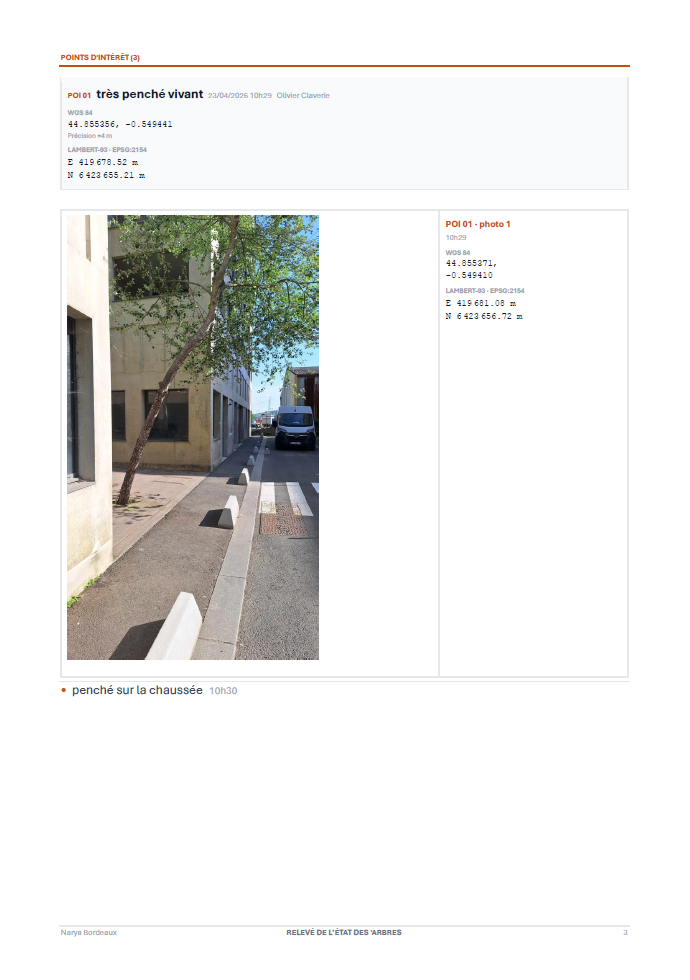 TopAssist — export Word du rapport de mission, page 3